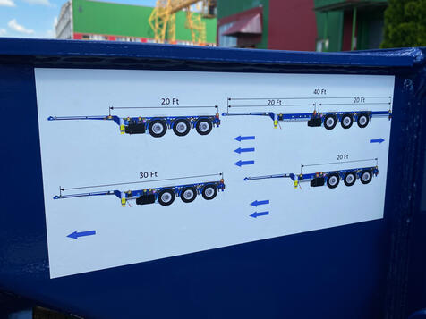 Полуприцеп-контейнеровоз PK-24N (раздвижной)